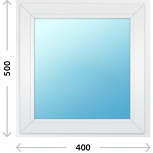 Пластиковое окно Rehau 500х400 глухое одностворчатое - СтеклоТепло