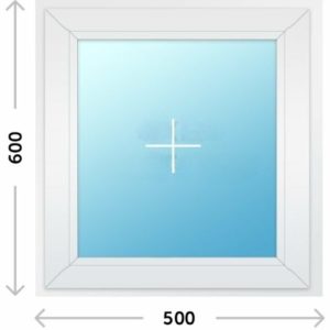 Пластиковое окно KBE 500х600 глухое - СтеклоТепло