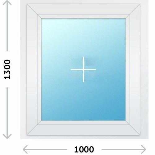 Пластиковое окно Rehau 1000х1300 глухое одностворчатое - СтеклоТепло